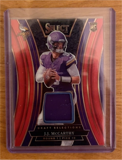 2024 Panini Select Draft Selections Memorabilia #DSM-JMY J.J. McCarthy — front