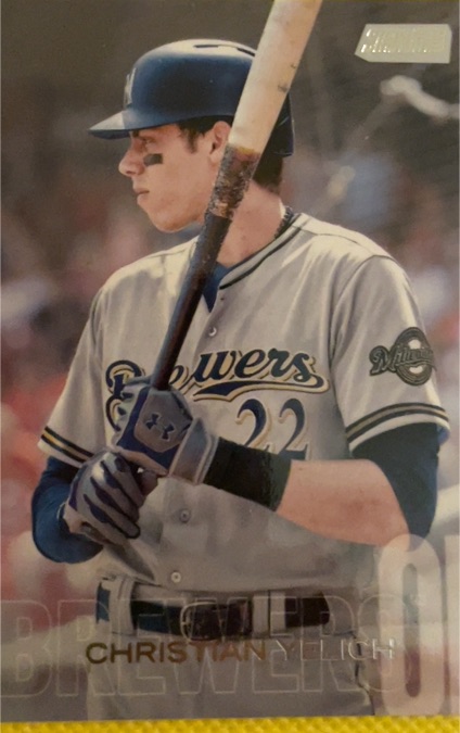 2018 Topps Stadium Club #136 Christian Yelich Milwaukee Brewers — front