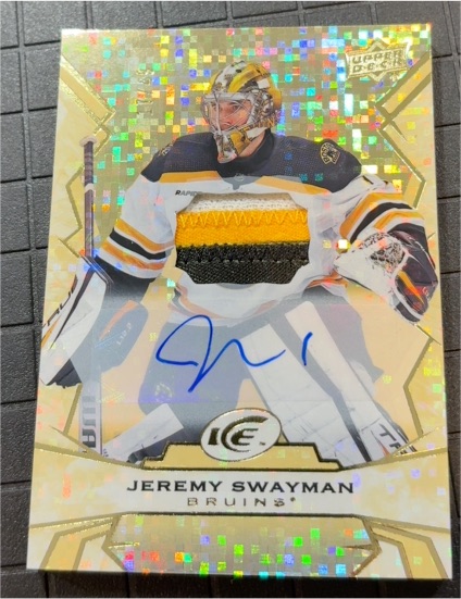 2022-23 Upper Deck Ice Gold Cubes #21 Jeremy Swayman — front