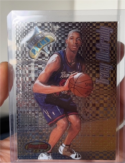 1997-98 Bowman's Best Picks #BP4 Tracy McGrady — front