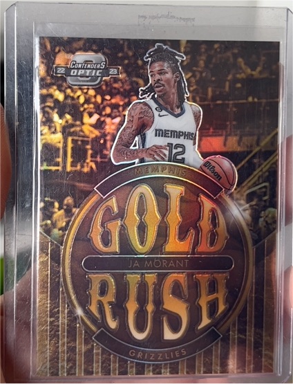 2022-23 Panini Contenders Optic Gold Rush Ja Morant — front