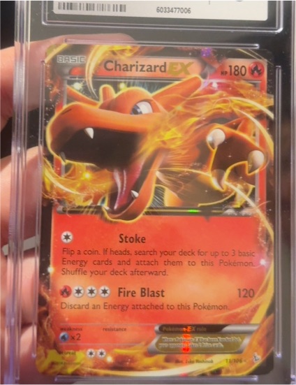 2014 Pokémon XY Flashfire #11 Charizard EX — front