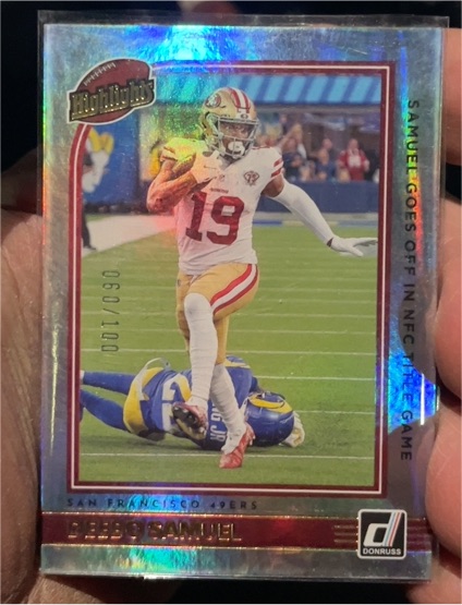 2022 Donruss Highlights #H-DS Deebo Samuel — front