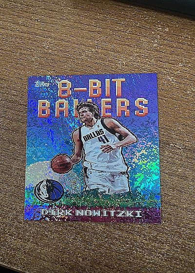 2025-26 Topps #8B-22 Dirk Nowitzki 8-Bit Ballers Holofoil — front