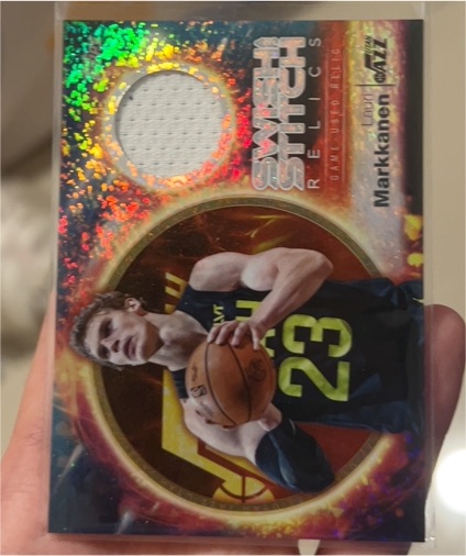 2025-26 Topps Swish and Stitch Relics #SST-LM Lauri Markkanen — front