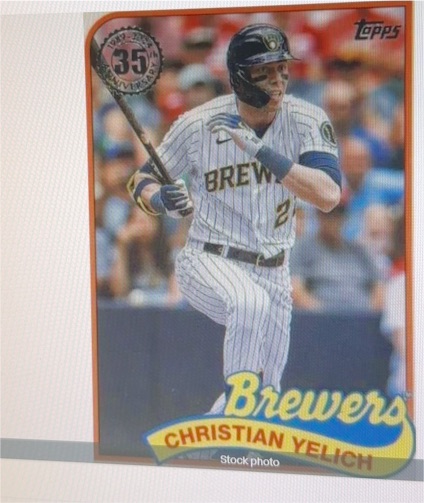 2024 Topps Series 1 1989 Topps #89B-43 Christian Yelich — front