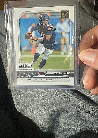 2025 Donruss Best of Instant #INS-CWS Caleb Williams — front