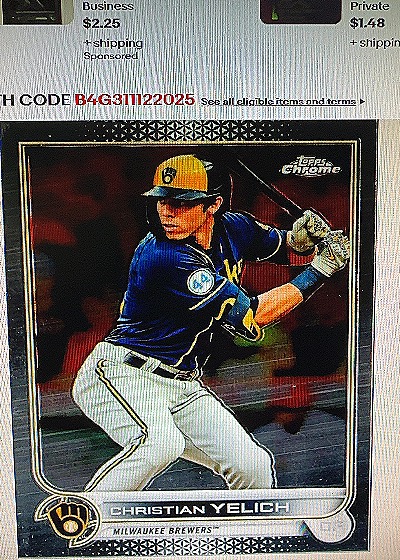 2022 Topps Chrome #210 Christian Yelich — front