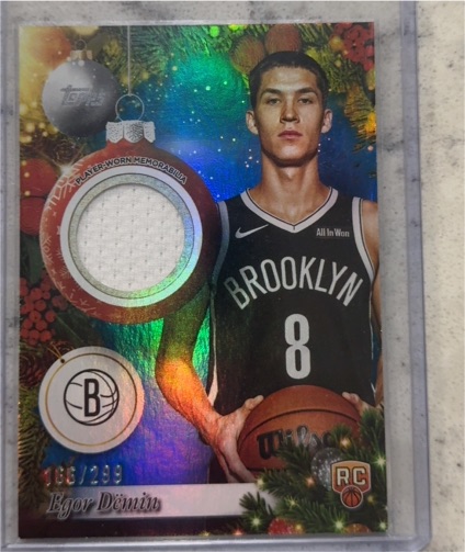 2025-26 Topps Holiday #PR-ED Egor Demin — front