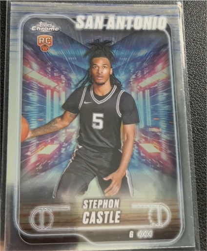 2024-25 Topps Chrome #122 Stephon Castle — front