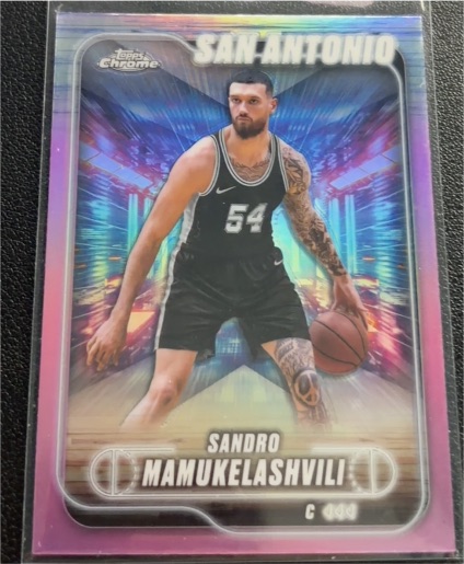 2024-25 Topps Chrome #186 Sandro Mamukelashvili — front