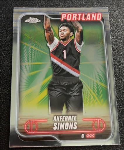 2024-25 Topps Chrome #53 Anfernee Simons — front