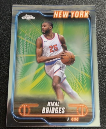 2024-25 Topps Chrome #190 Mikal Bridges — front