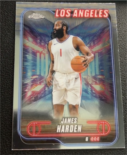 2024-25 Topps Chrome #198 James Harden — front