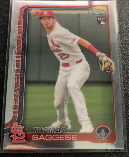 2025 Topps Chrome #87 Thomas Saggese — front