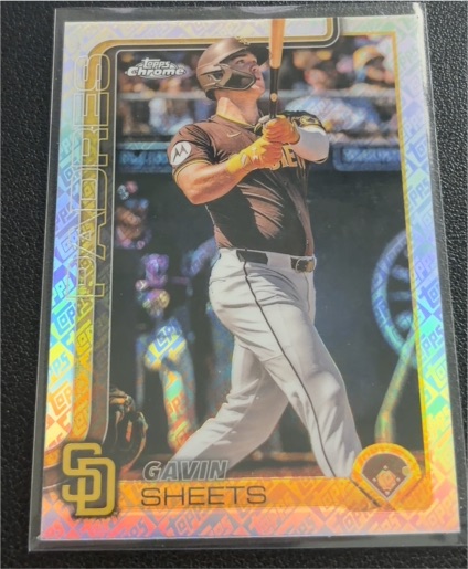 2025 Topps Chrome #158 Gavin Sheets — front