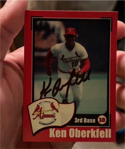 1980 St. Louis Alumni #10 Ken Oberkfell — front