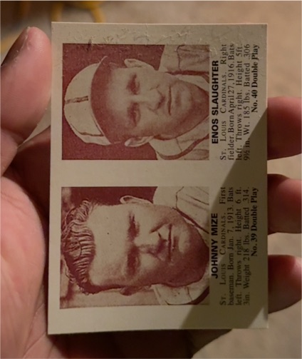 2011 Topps #CMGR-18 Johnny Mize / Enos Slaughter CMG Reprints — front
