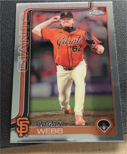2025 Topps Chrome #296 Logan Webb — front