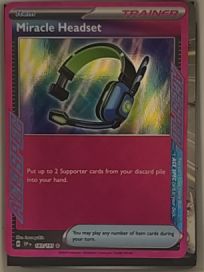 2023 Pokémon SV08: Surging Sparks #183 Miracle Headset — front