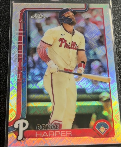 2025 Topps Chrome #150 Bryce Harper — front
