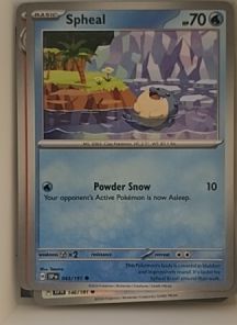 2024 Pokémon SV08: Surging Sparks #043 Spheal — front