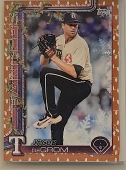 2025 Topps Holiday #H196 Jacob deGrom — front