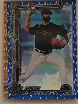 2025 Topps Holiday #H144 Sandy Alcantara — front