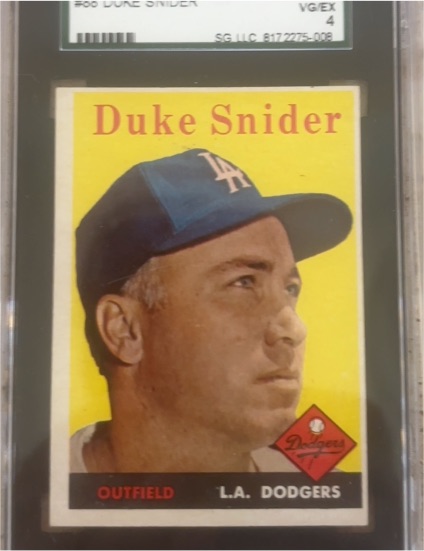 1958 Topps #88 Duke Snider — front