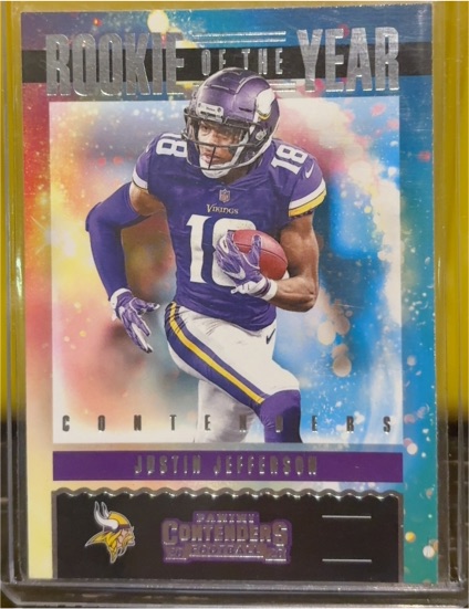 2020 Panini Contenders Rookie of the Year #RY-JUJ Justin Jefferson — front