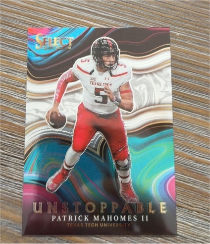 2022 Panini Select Draft Picks Football Unstoppable Patrick Mahomes II — front