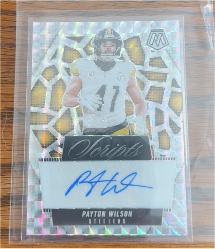 2025 Panini Mosaic Rookie Scripts #SCR-PWN Payton Wilson — front