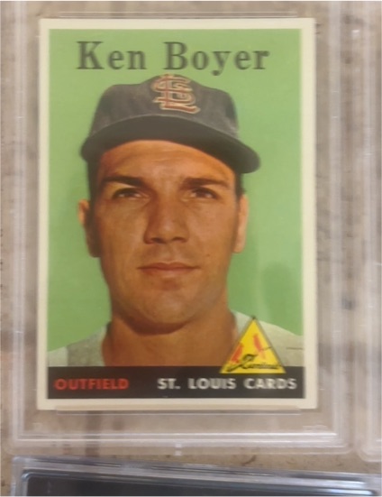 1958 Topps #350 Ken Boyer — front