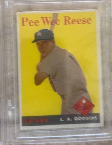 1958 Topps #375 Pee Wee Reese — front
