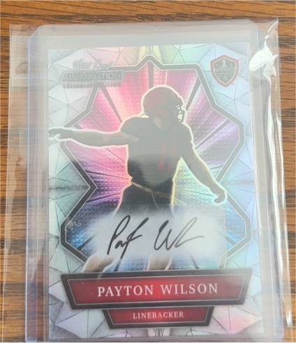 2021 Wild Card Alumination NIL #ANBC-A Payton Wilson Autographs Silver — front