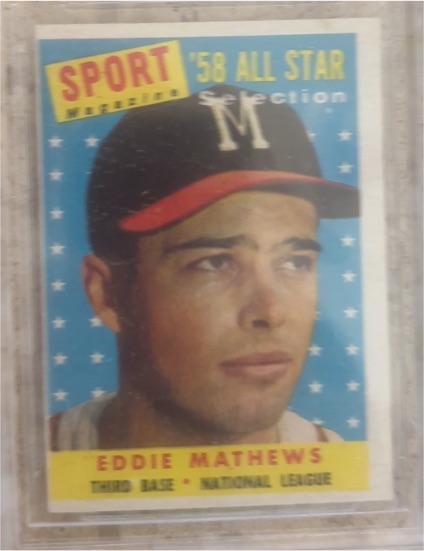 1958 Topps #480 Eddie Mathews — front