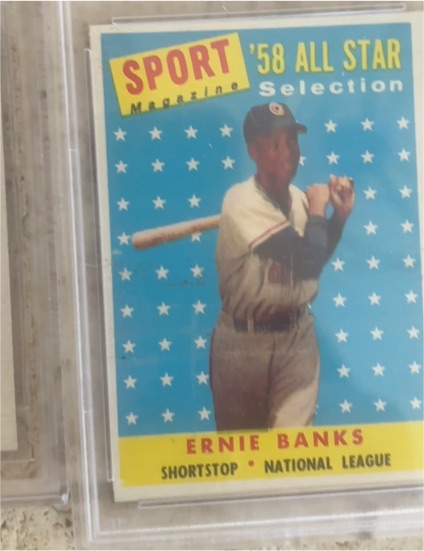 1958 Topps #482 Ernie Banks — front