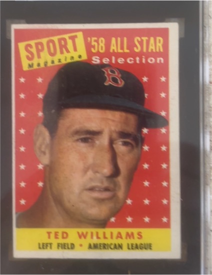 1958 Topps #485 Ted Williams — front