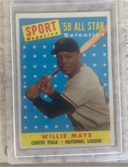 1958 Topps #486 Willie Mays All-Star Sport Magazine — front