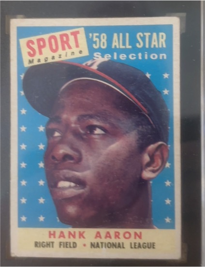 1958 Topps #488 Hank Aaron — front