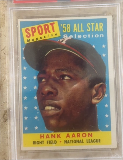 1958 Topps #488 Hank Aaron — front