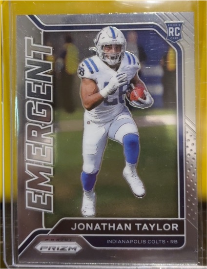 2020 Panini Prizm Emergent #4 Jonathan Taylor — front