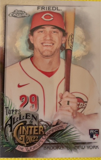 2022 Topps Allen & Ginter Chrome #159 TJ Friedl — front