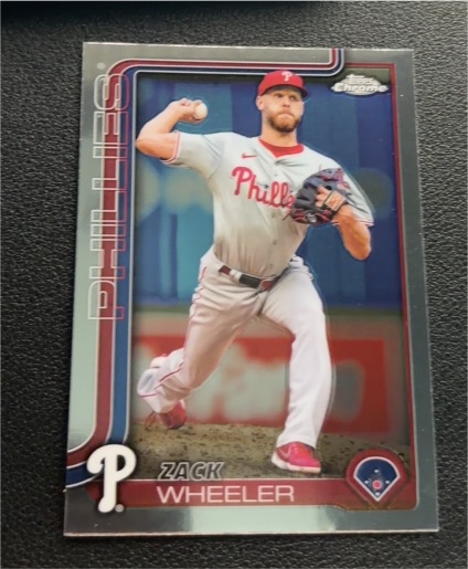 2025 Topps Chrome #189 Zack Wheeler — front