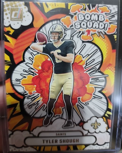 2025 Donruss #BS-TSH Tyler Shough Bomb Squad — front