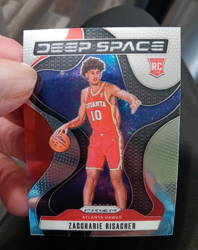 2024-25 Panini Prizm #8 Zaccharie Risacher Deep Space — front