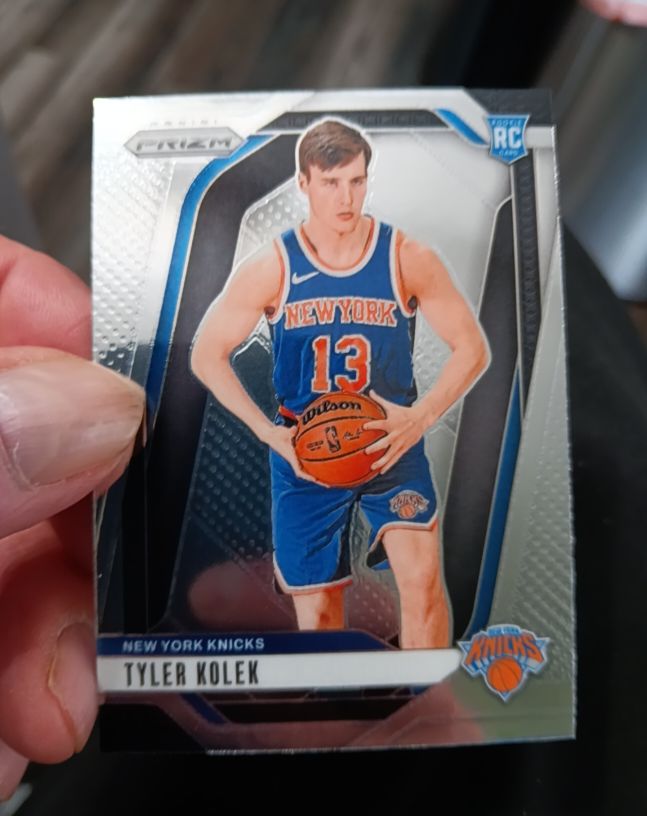 2024-25 Panini Prizm #225 Tyler Kolek RC Rookie New York Knicks — front