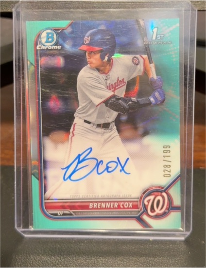 2022 Bowman Chrome #CDA-BC Brenner Cox — front