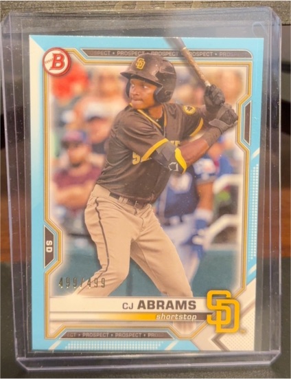 2021 Bowman Draft #BD-76 CJ Abrams — front