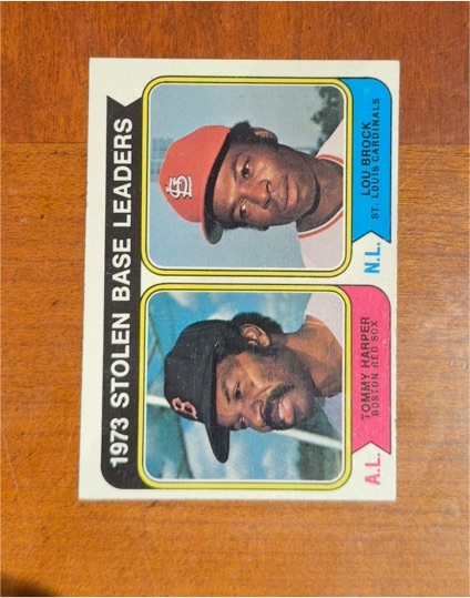 1974 Topps #204 Lou Brock Tommy Harper — front